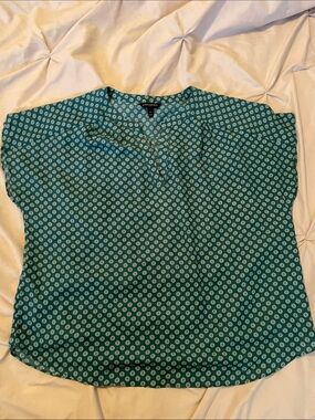 Banana Republic Teal Short Sleeve Blouse